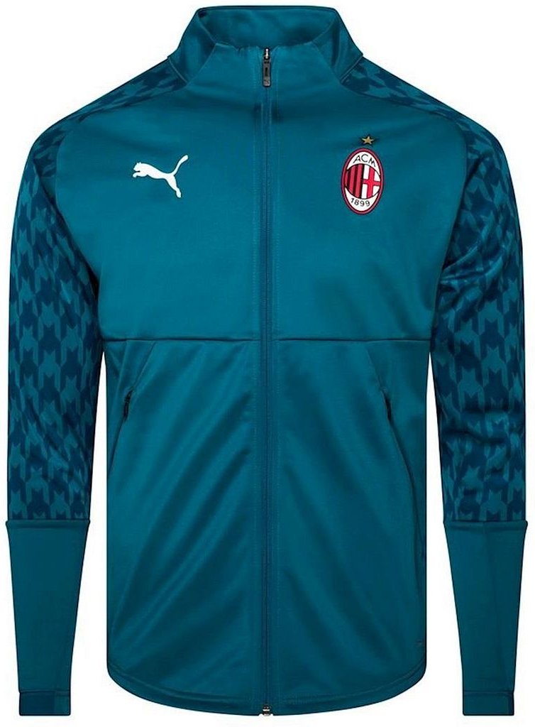 Puma A. C. Mailand 1899 Langarm Zip Up Blue Mens Track Jacke 758235 03