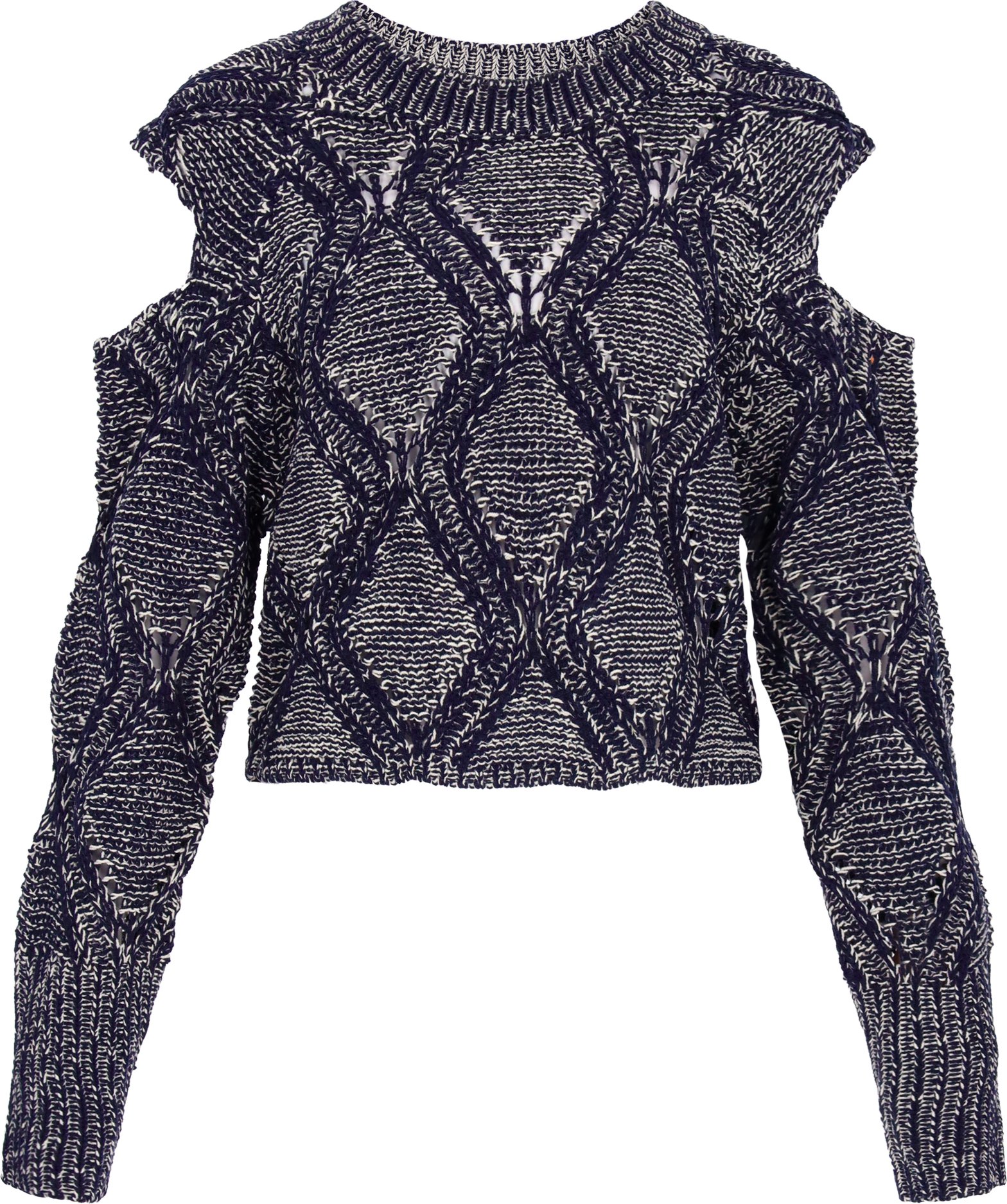 Mymo Pullover Frauen marineblau cremeweiß