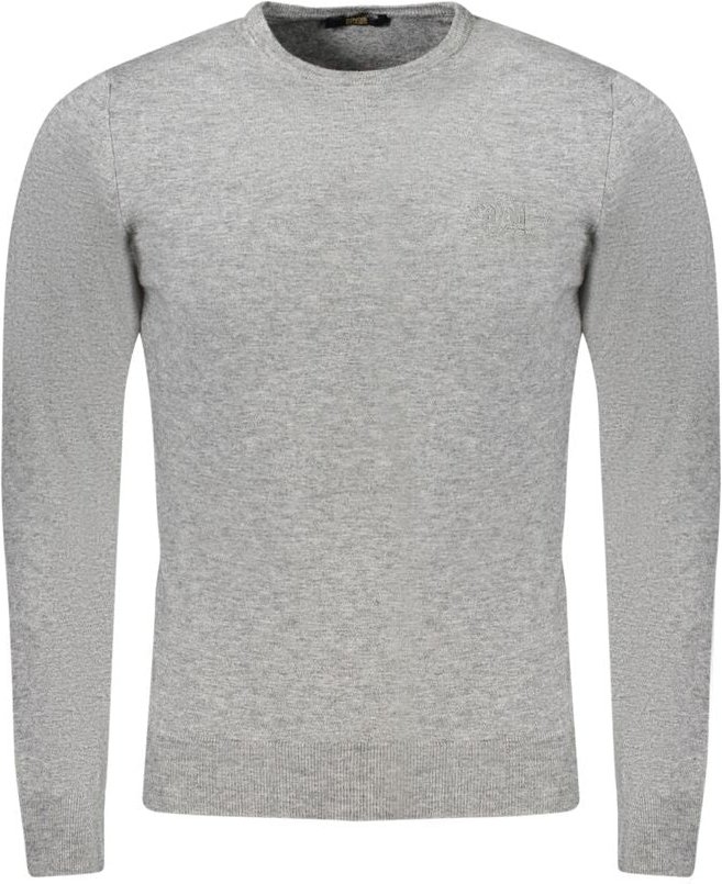 Cavalli Class Graue Viskose Herrenpullover