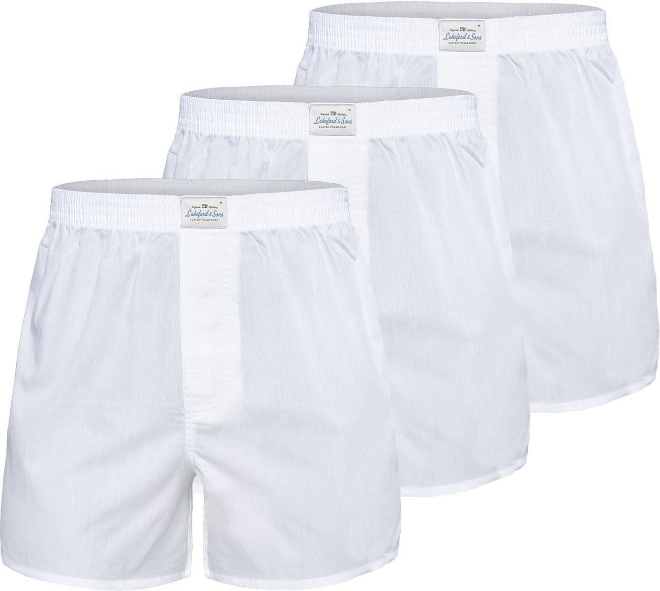 Thumbnail - Lakeford & Sons Herren Boxer American Boxershorts Herren 3-Pack in klassischen DesignsBoxershorts, Unterhose, Boxerbrief...