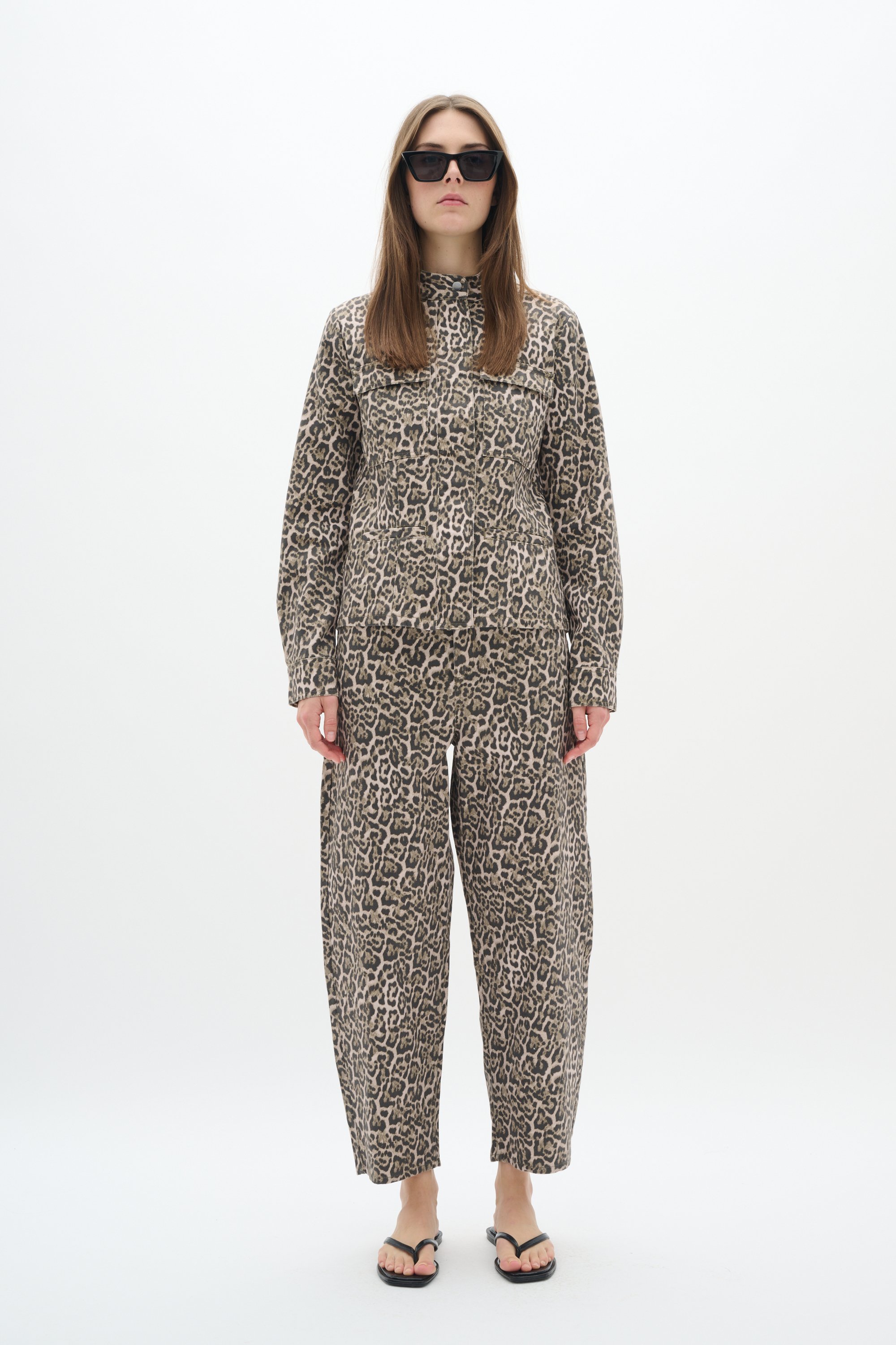 Jeansjacke Tight fit Classic Leopard