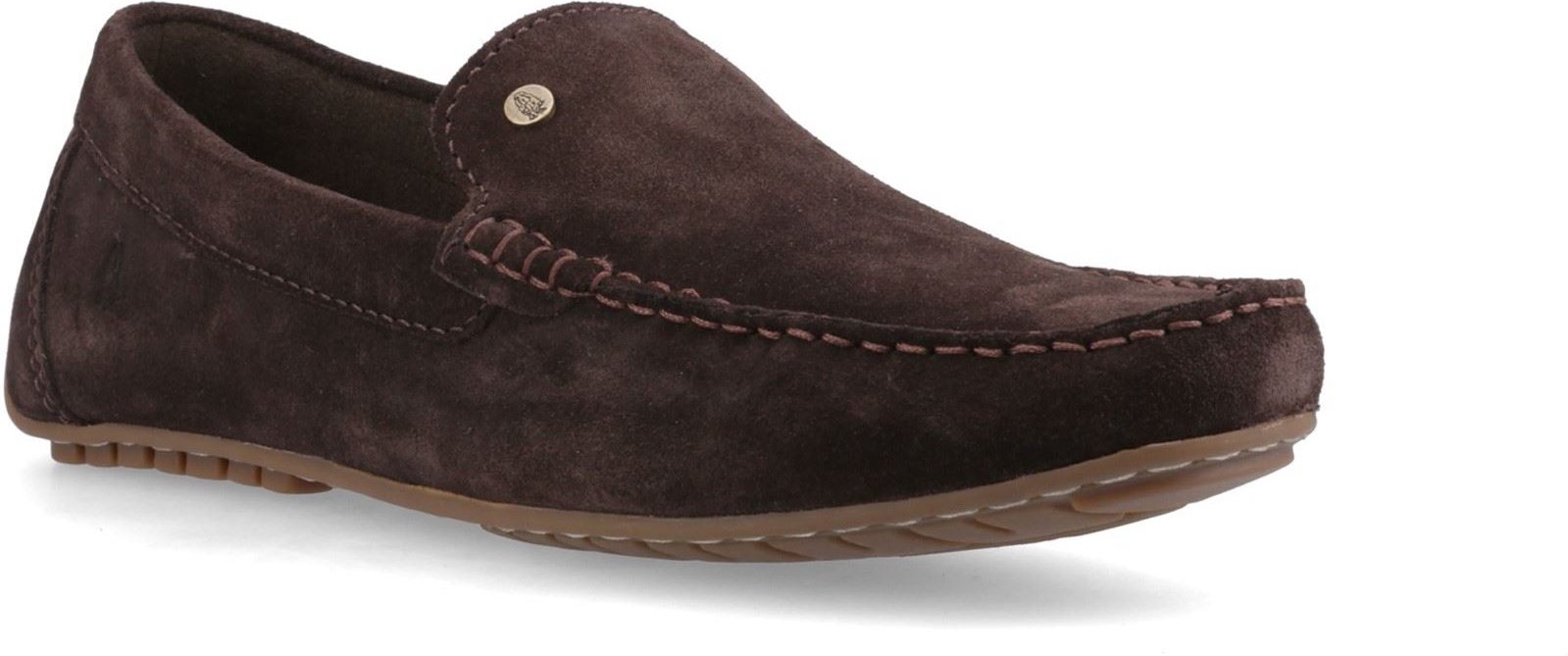Hush Puppies Ralph Wildleder Leder Herren Braune Slipper