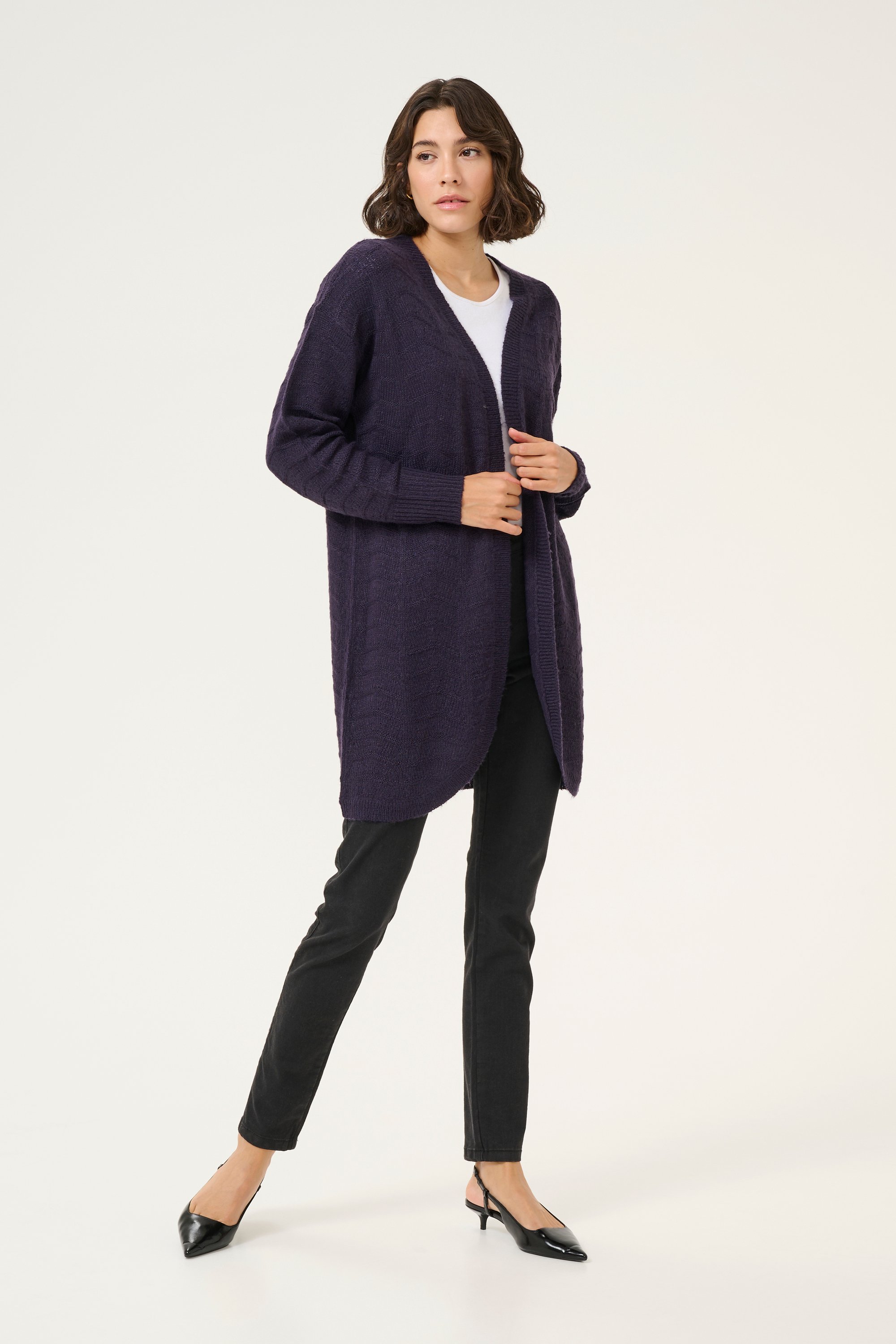 Thumbnail - Strickjacke Regular fit purple
