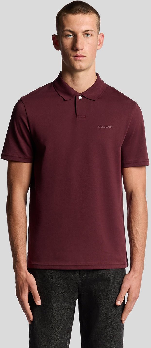 Text-Logo Interlock Poloshirt