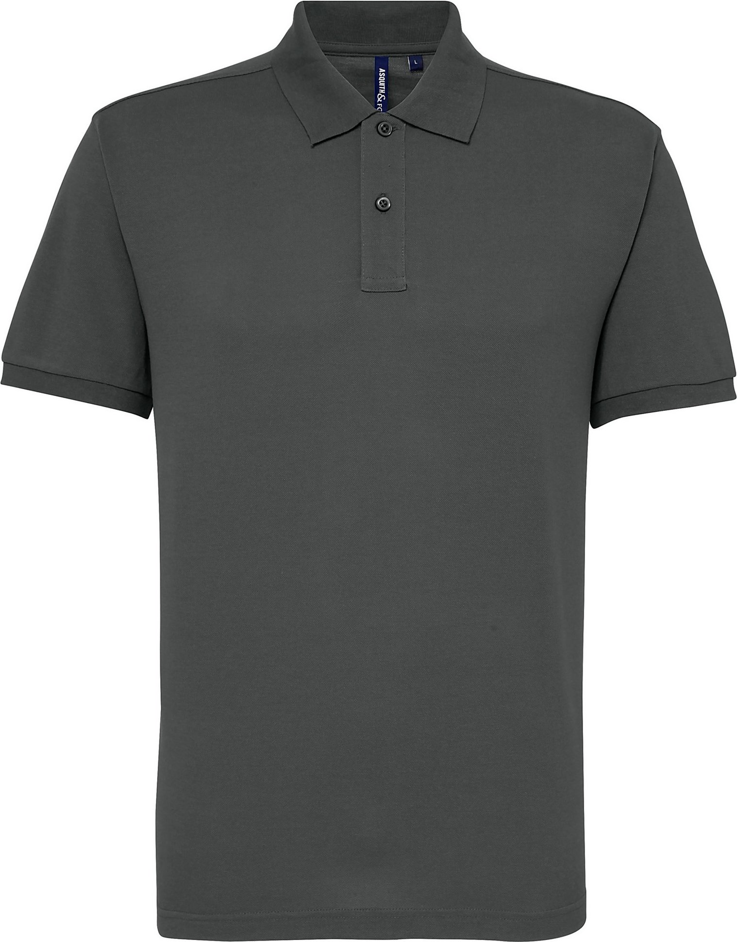 Asquith & Fox Herren Kurzarm Performance Blend Polo Shirt (Holzkohle)