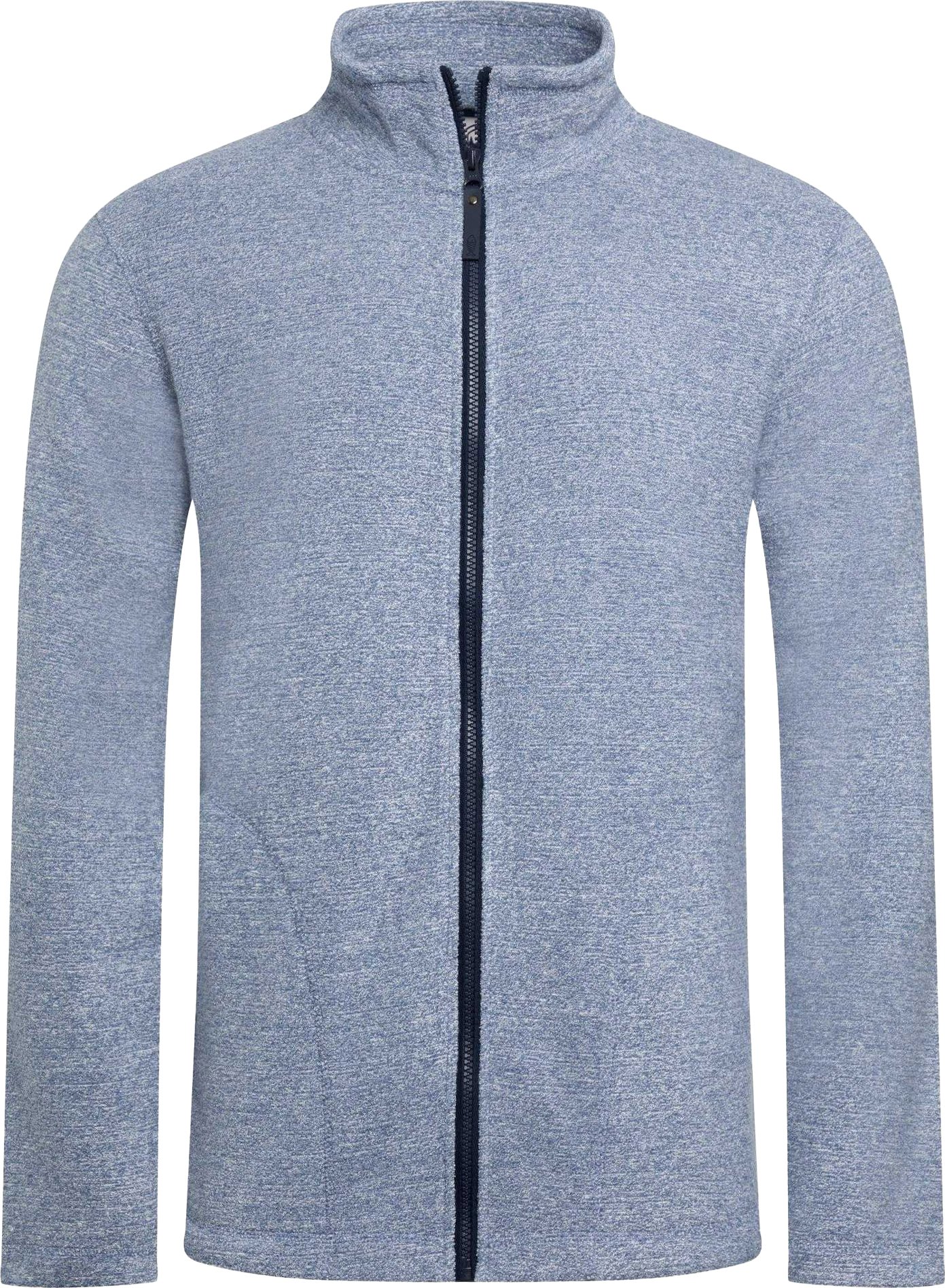 Thumbnail - Weird Fish - "Thames" Fleece-Oberteil Durchgehender Reißverschluss für Herren (Mittelblau)
