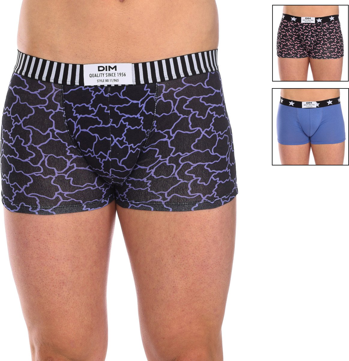 Pack-3 nahtlose Mode Boxershorts D0C6D Mann