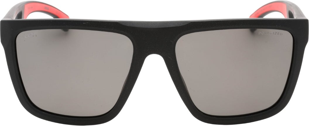 Hugo Boss Sonnenbrille mit grauen PZ-Gläsern und mattschwarzem Finish