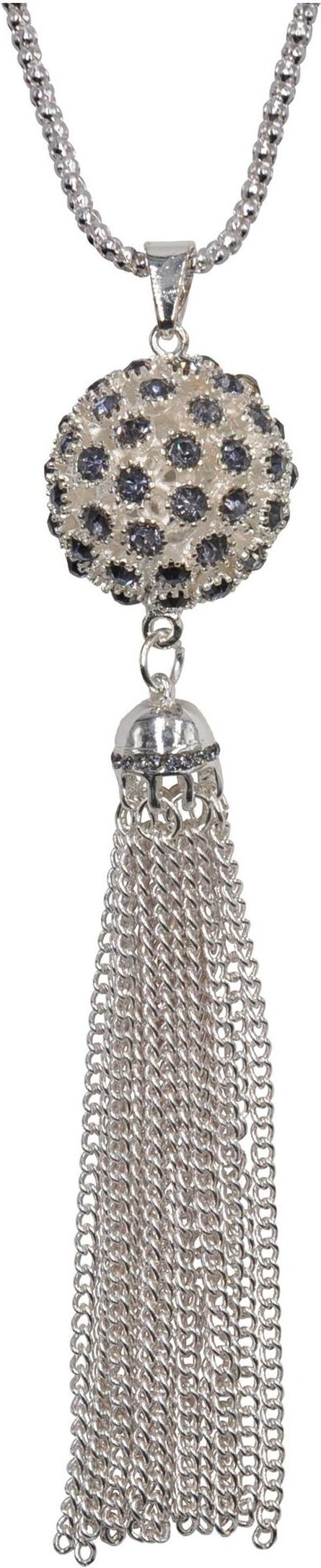 Steuer Modeschmuck Anhänger mit Kette Metall glanz Glasstein lila