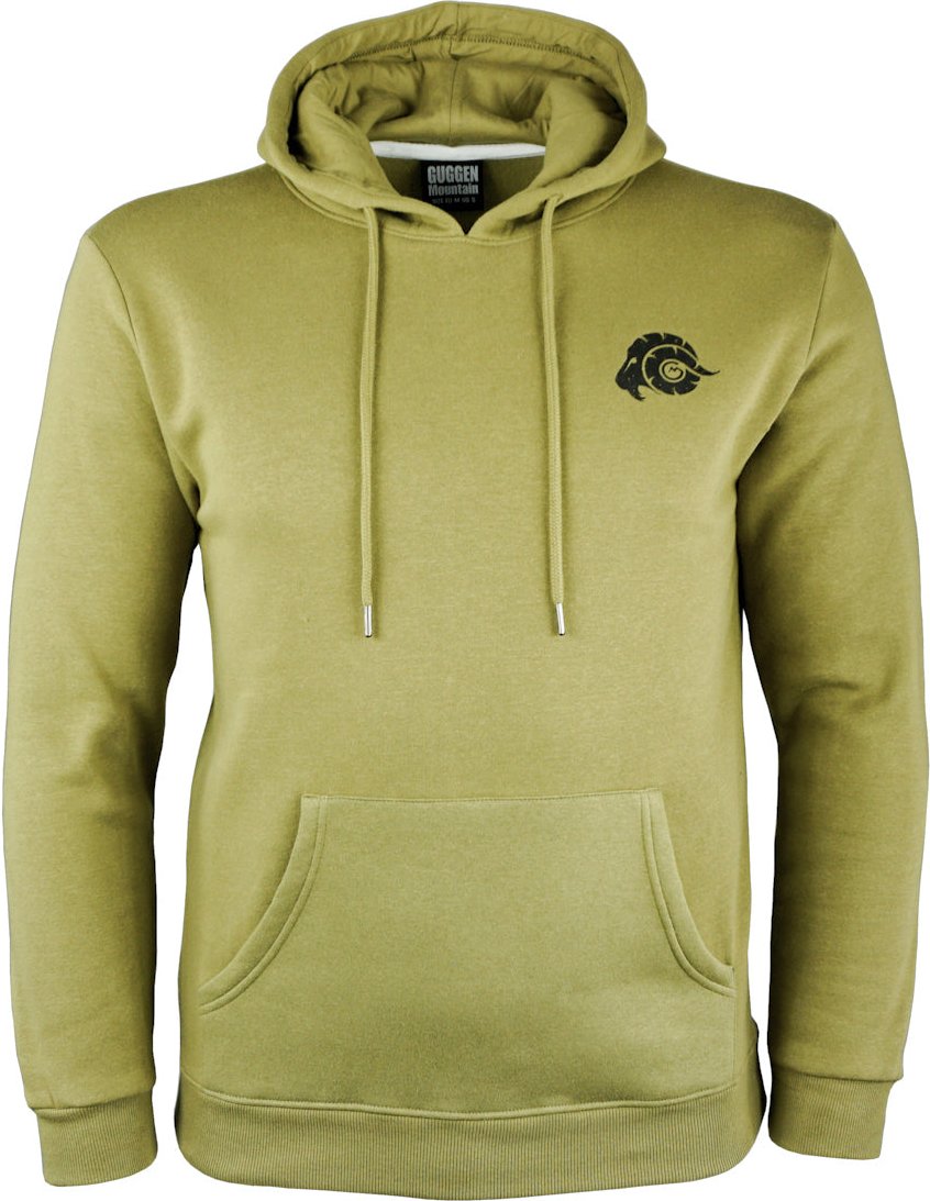 Herren Wandern Kapuzenpullover Fleece Hoodie Outdoor Olive