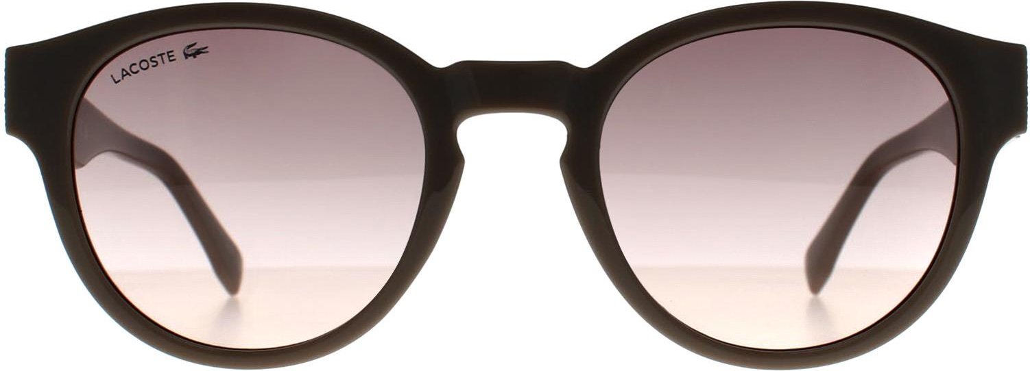 Lacoste Round Womens Transparent Hellgrau Taupe Nude Gradient L6000S