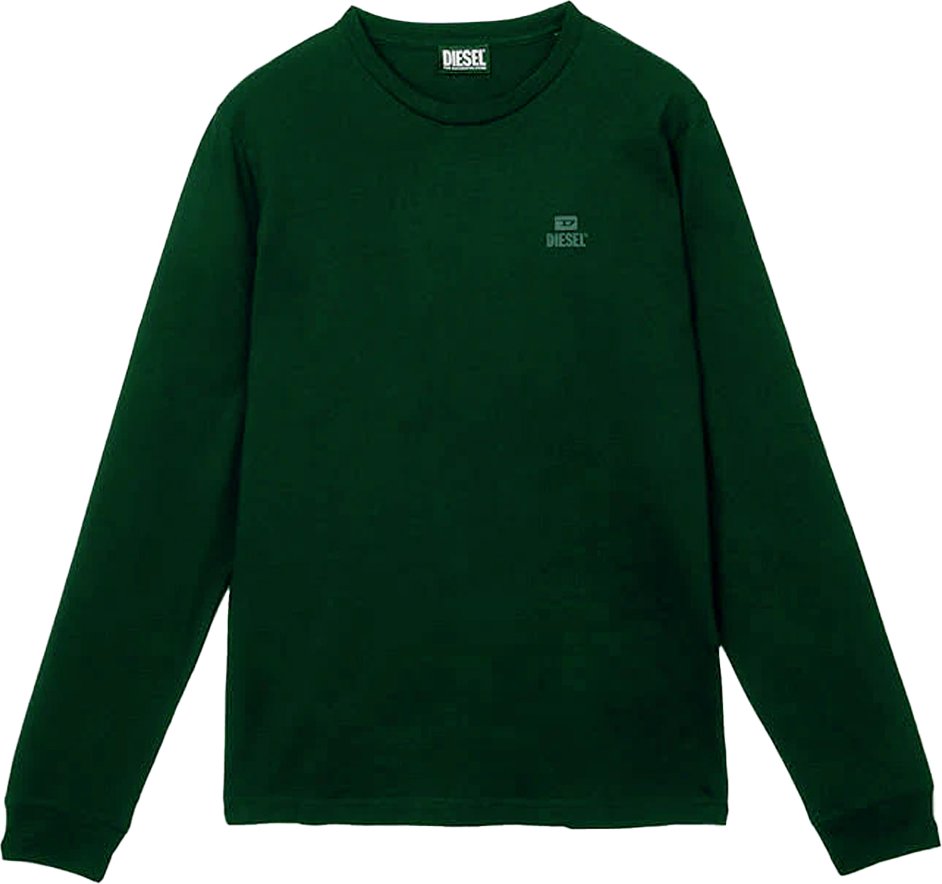Diesel - T-Shirt für Herren/Damen Unisex, Langärmlig (Tannengrün)