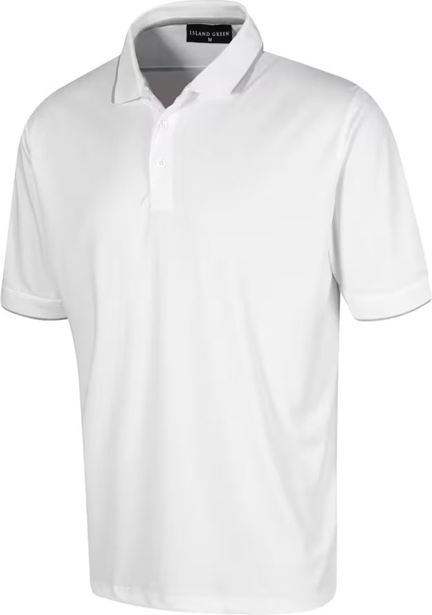 Thumbnail - Island Green - Poloshirt für Herren (Weiß)