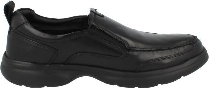 Hush Puppies - "Harold" Flache Schuhe für Herren, Leder, Zum Anschlüpfen (Schwarz)