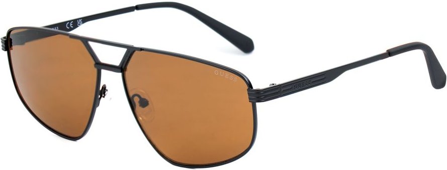 Schwarze Metall-Sonnenbrille