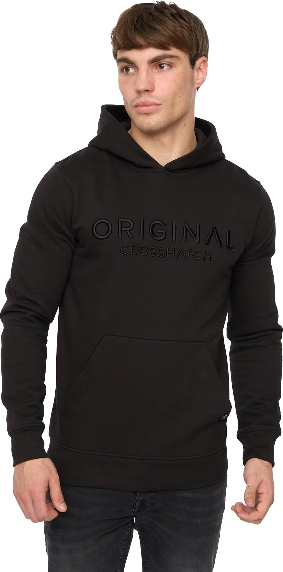 Crosshatch - "Haromere" Kapuzenpullover für Herren (Schwarz)