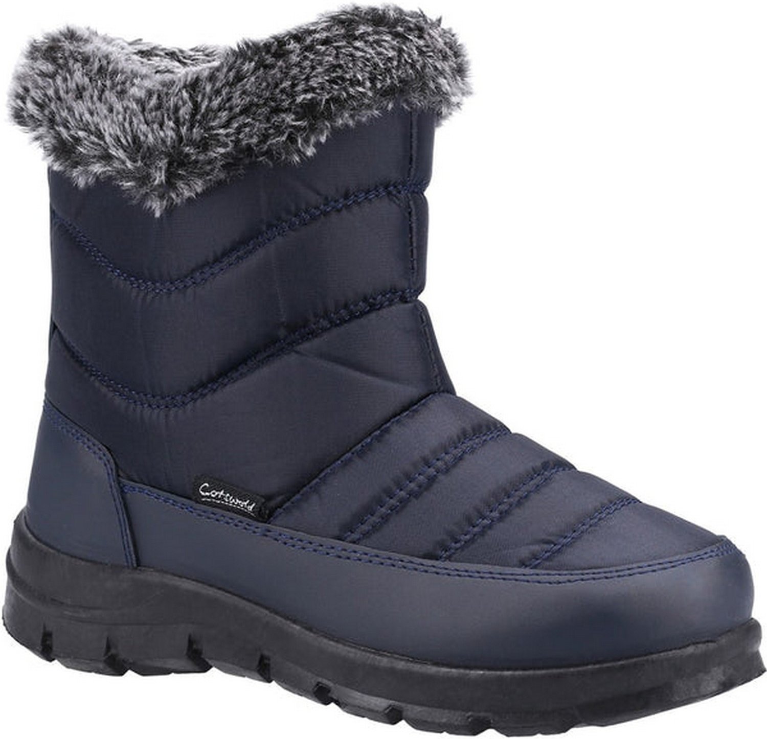 Cotswold Womens/Ladies Longleat Wellington Stiefel (Navy)