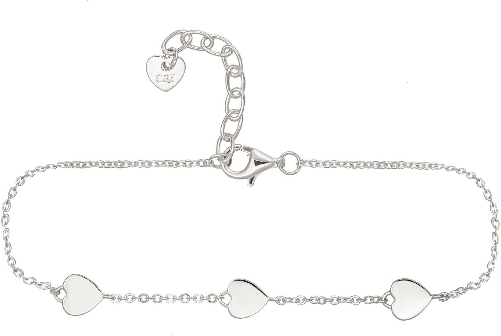 cai Armband 925 Sterling Silber rhodiniert Herz