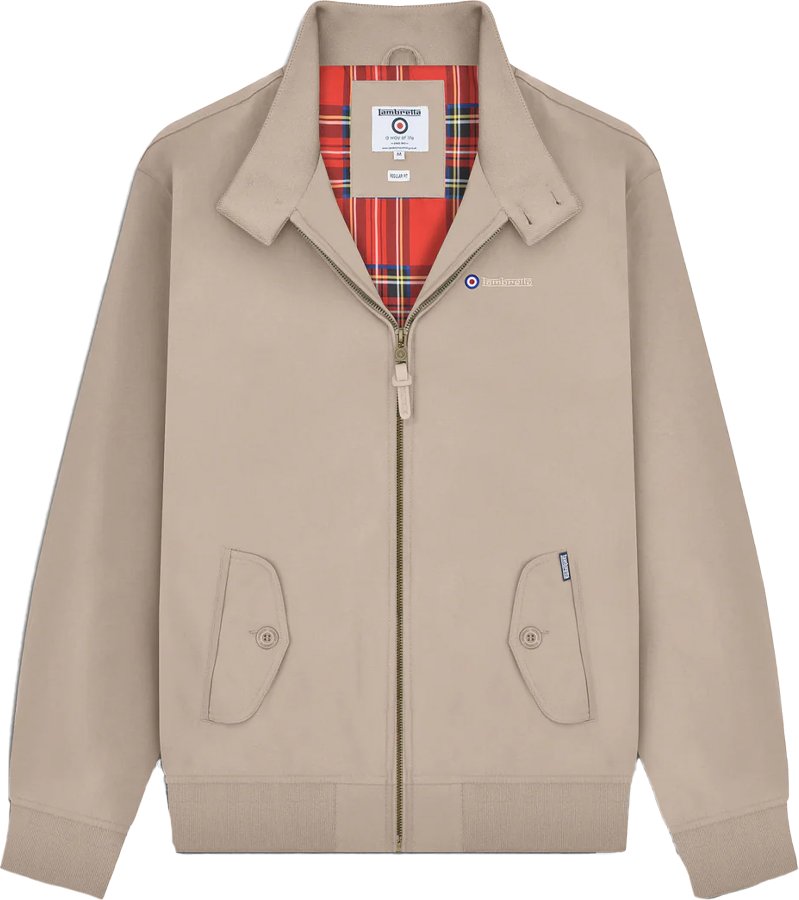 Lambretta - Harringtonjacke für Herren (Steinfarben)