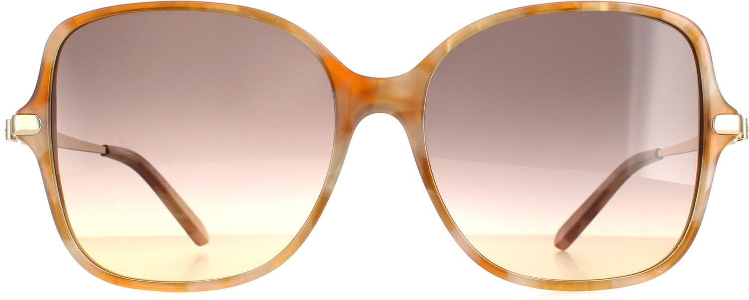 Salvatore Ferragamo Square Damen Blonde Havanna Grau Gradient SF990SR