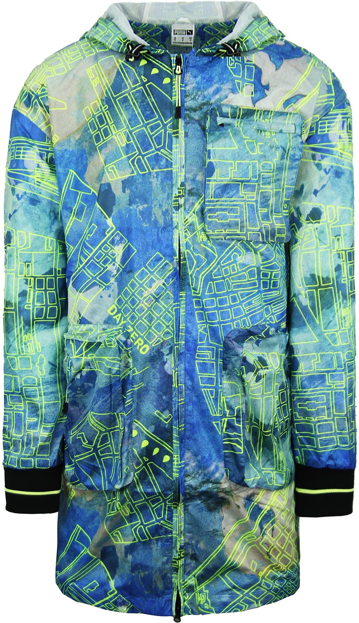 Puma x Central Saint Martins Langarm Zip Up Herren Blue AOP Jacke 597194 02