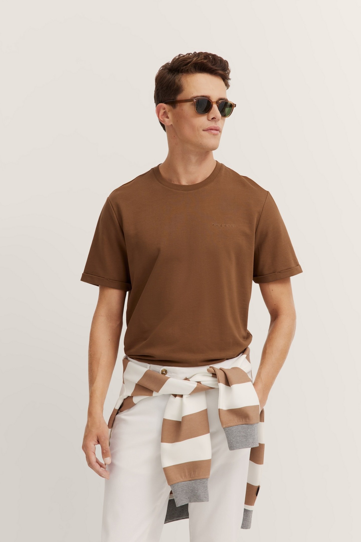 Bugatti Herren T-Shirt mit Print