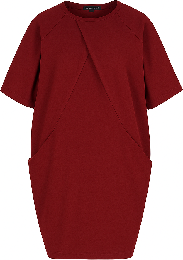 Relaxed-Fit-Kleid aus schwerem Jersey aus Baumwolle und Elastan