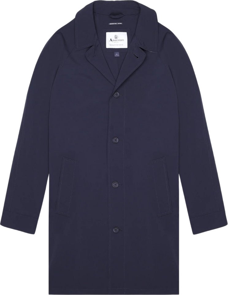 Aquascutum Active Stretch Caban Trenchcoat Marineblaue Jacke