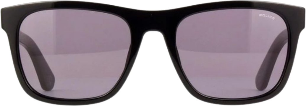 Polizei-Sonnenbrille in glänzendem Schwarz