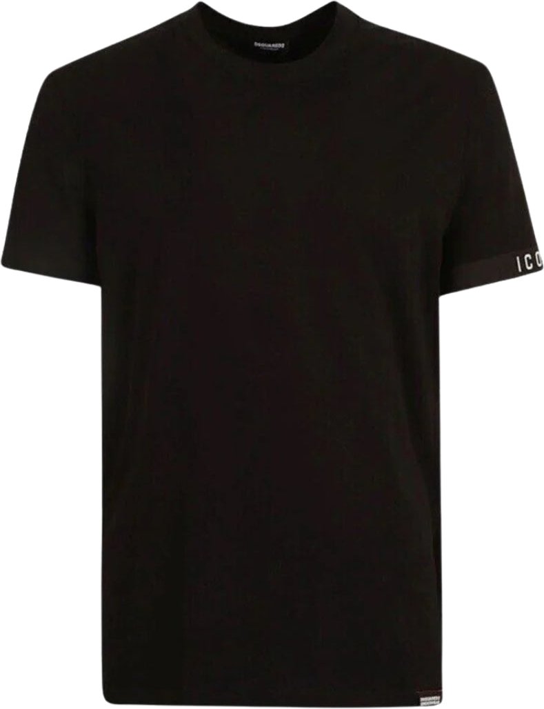 Dsquared2 Icon Logo Schwarzes T-shirt