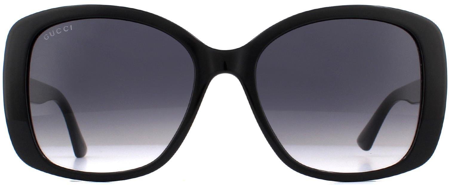 Gucci Butterfly Damen Schwarz Grau Gradient Sonnenbrille