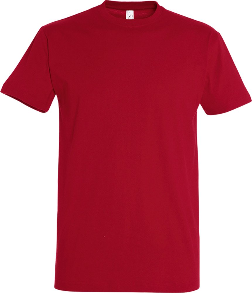 Thumbnail - SOLS Mens Imperial Heavyweight Short Sleeve T-Shirt (Tango Red)