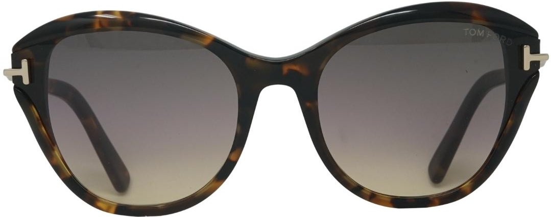 Tom Ford Leigh FT0850-F 55B Braune Sonnenbrille