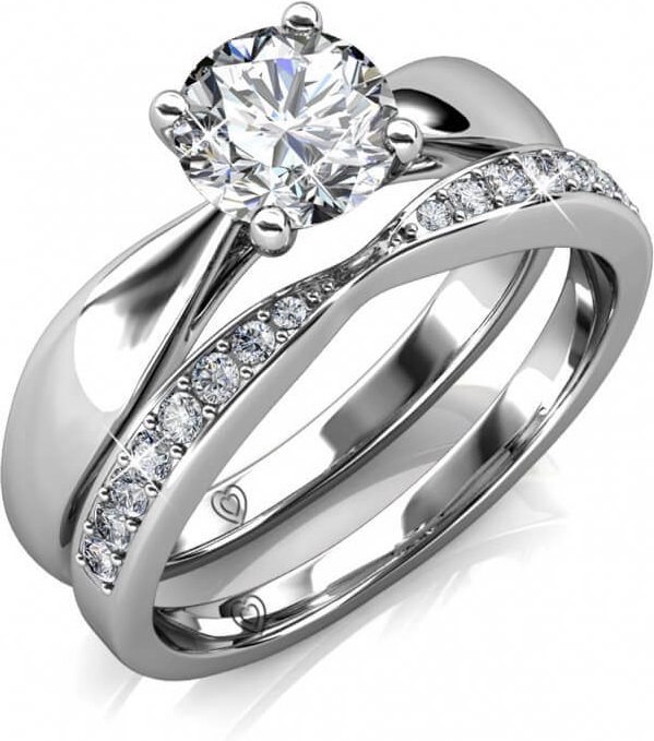 Prestige Ring - Silber und Kristall