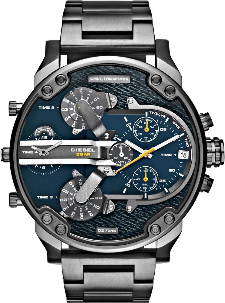 Diesel DZ7331 Mr Daddy 2.0 Gunmetal Edelstahl Herrenuhr