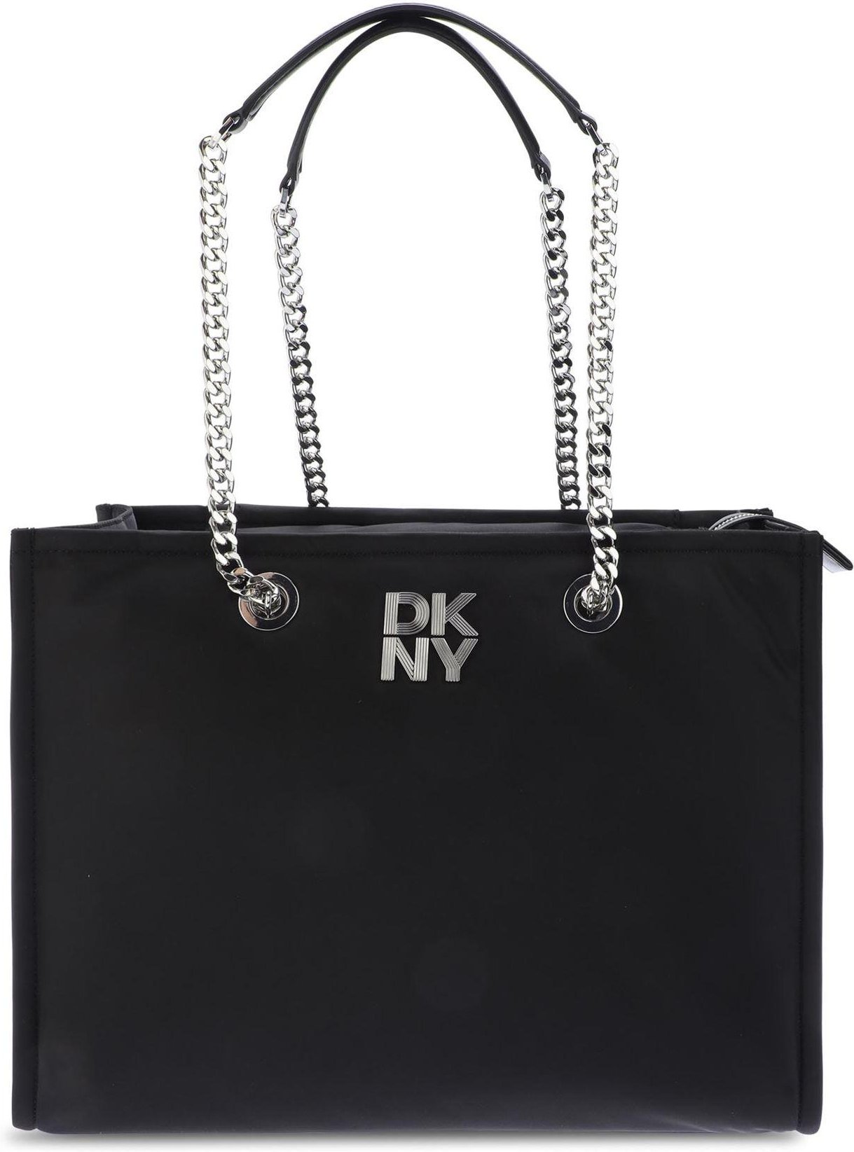 DKNY - "Lorena" Tragetasche (Schwarz/Silber)