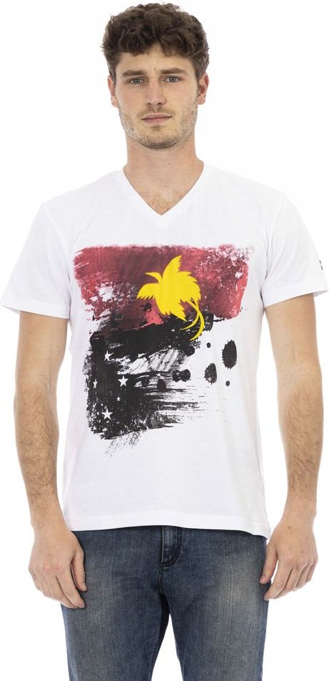 Papua-Neuguinea Flagge V-Ausschnitt T-Shirt