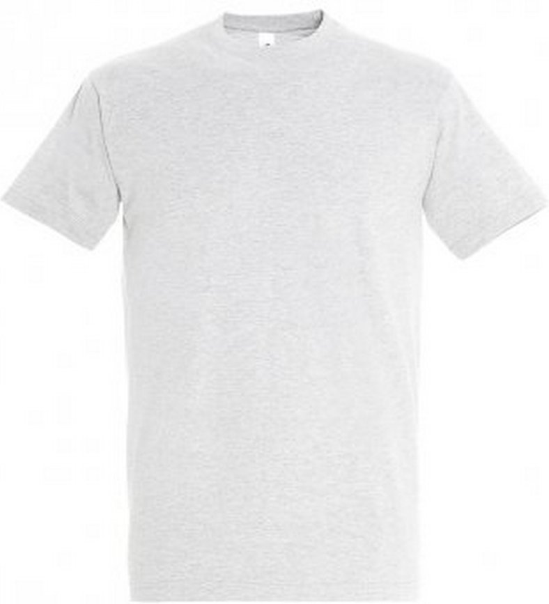 SOLS Mens Imperial Heavyweight Short Sleeve T-Shirt (Ash)