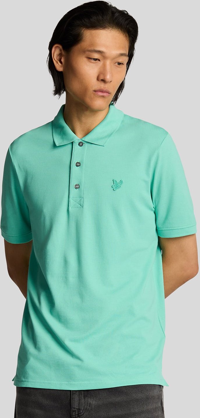 Lyle & Scott Superfeine Baumwoll-Polohemden - Tiefes Aqua