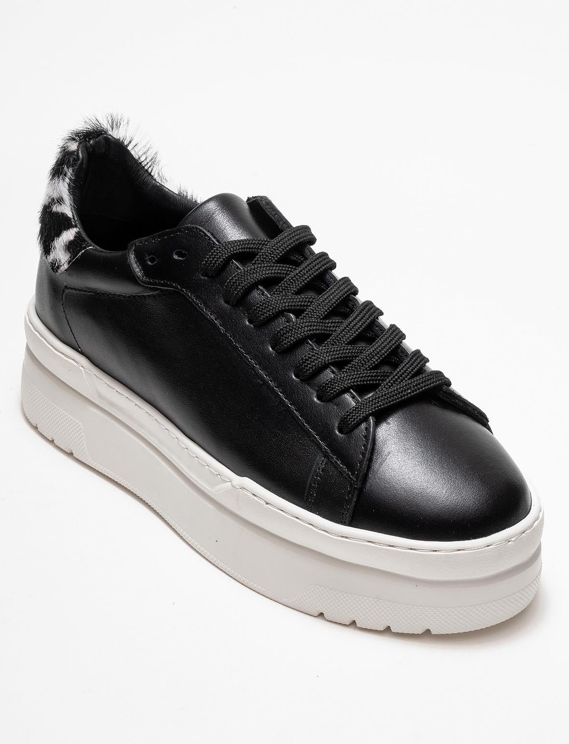 Anabel Leder Plateau Turnschuhe Damen