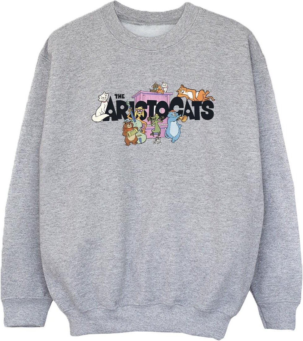 Disney - "The Aristocats Music Logo" Sweatshirt für Mädchen (Grau)