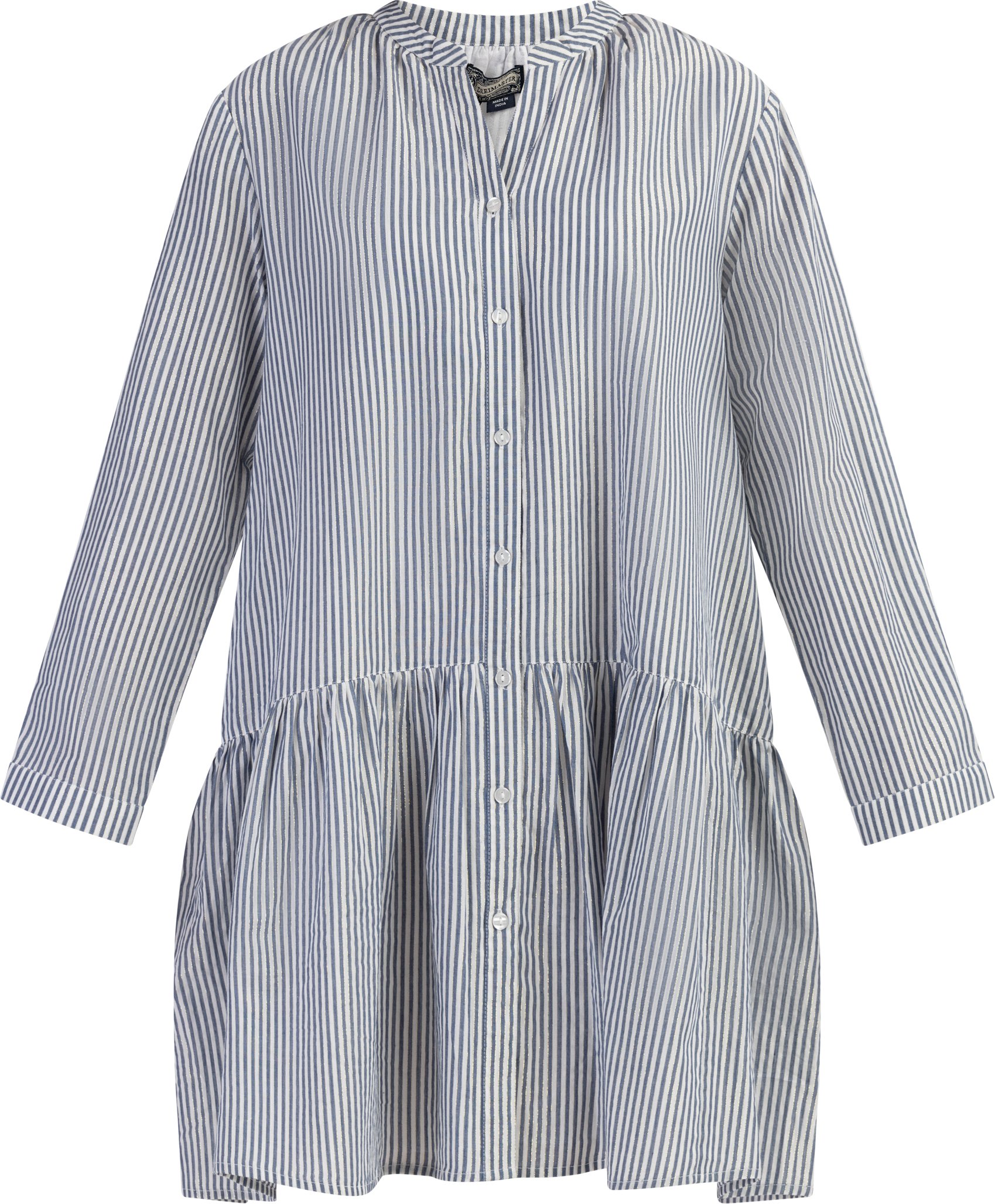 Dreimaster Langarmkleid Damen Dunkelmarine Streifen