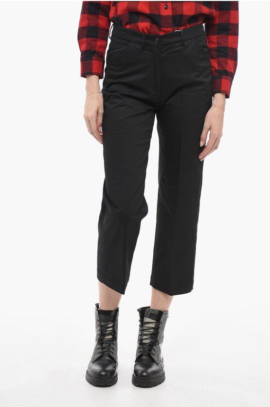 Straight Fit MILITARY Chino in Schwarz