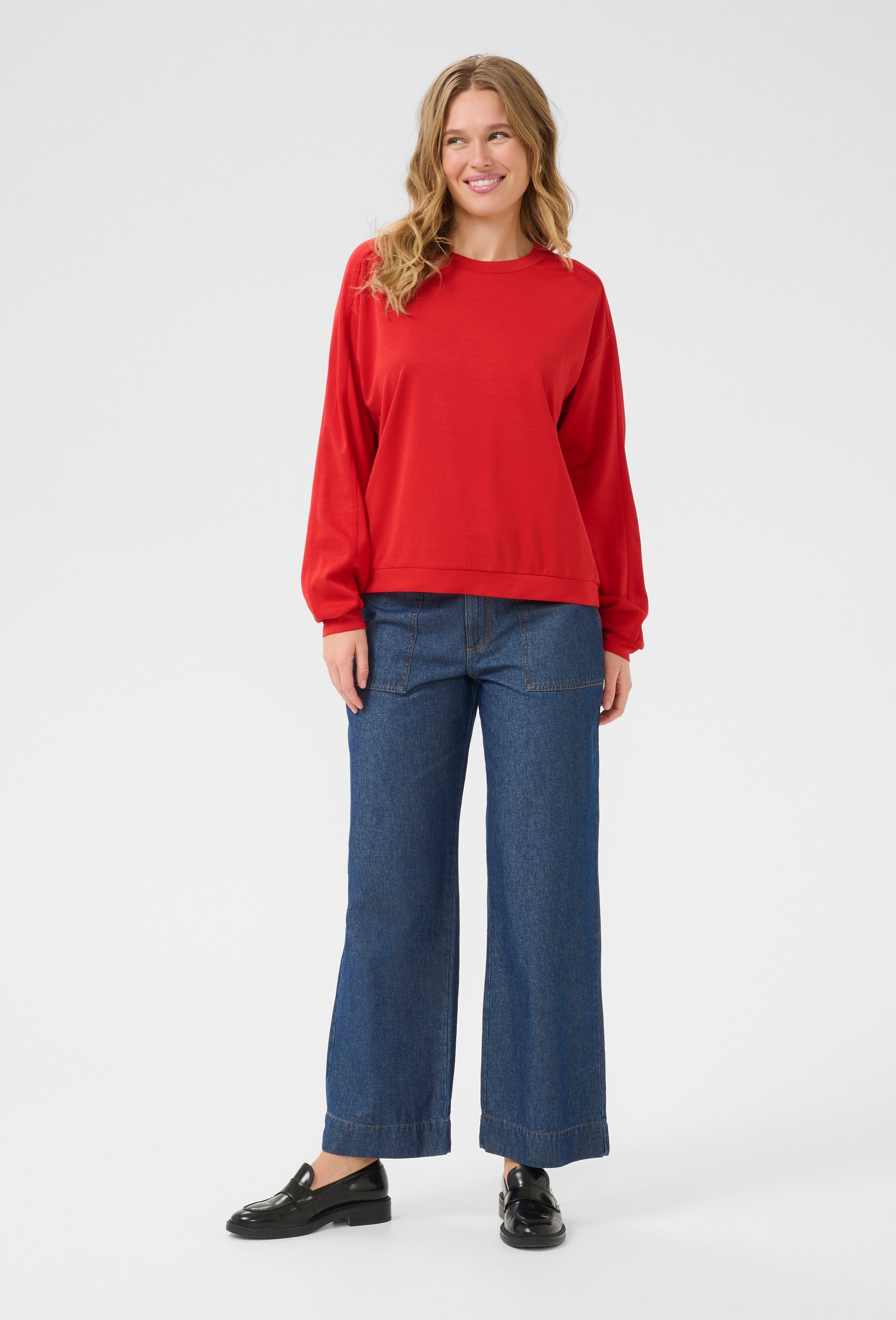 Sweatshirt Casual fit Bittersweet red