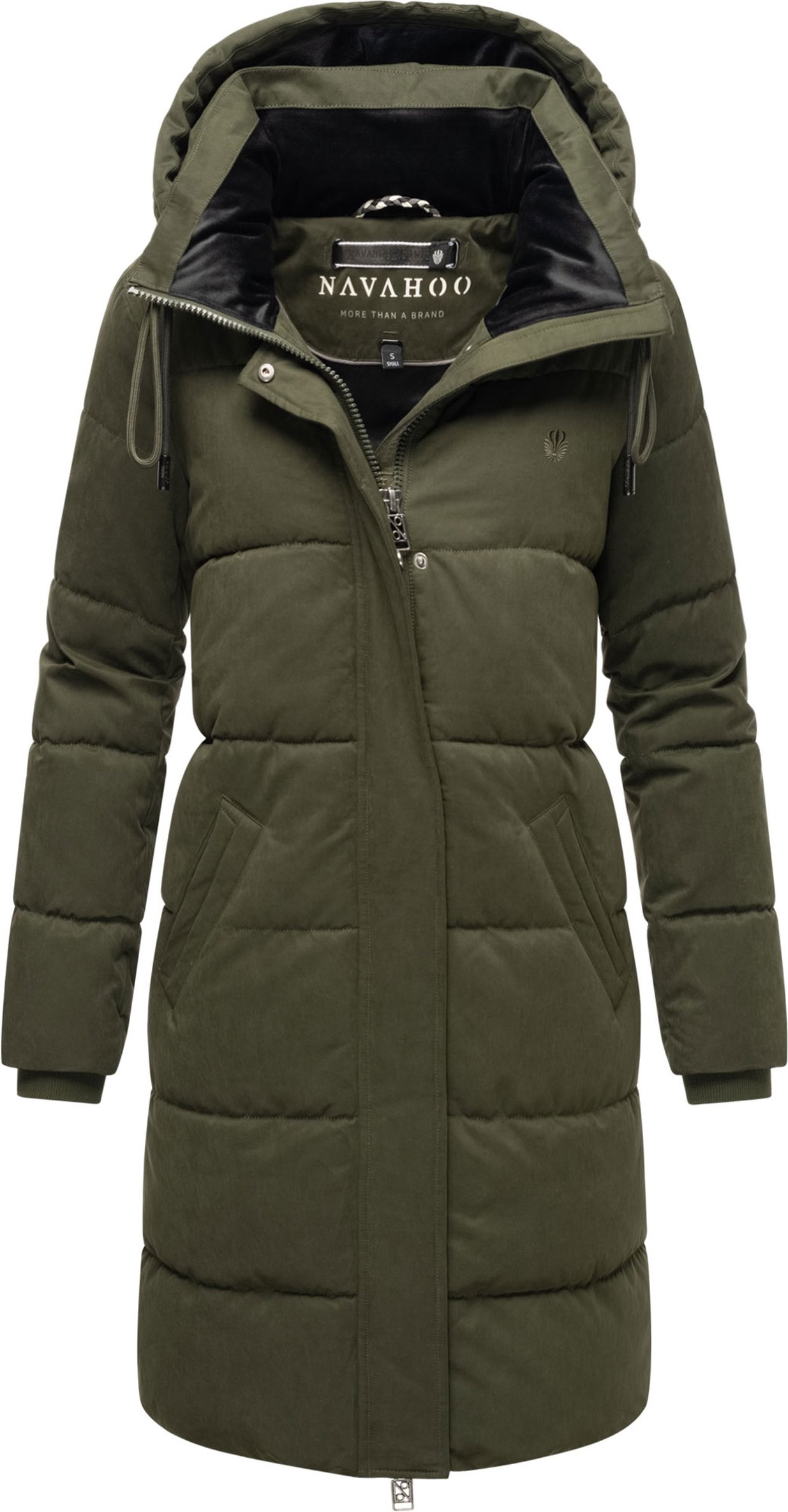 Navahoo Wintertanz Damen Winter Steppjacke mit abnehmbarer Kapuze