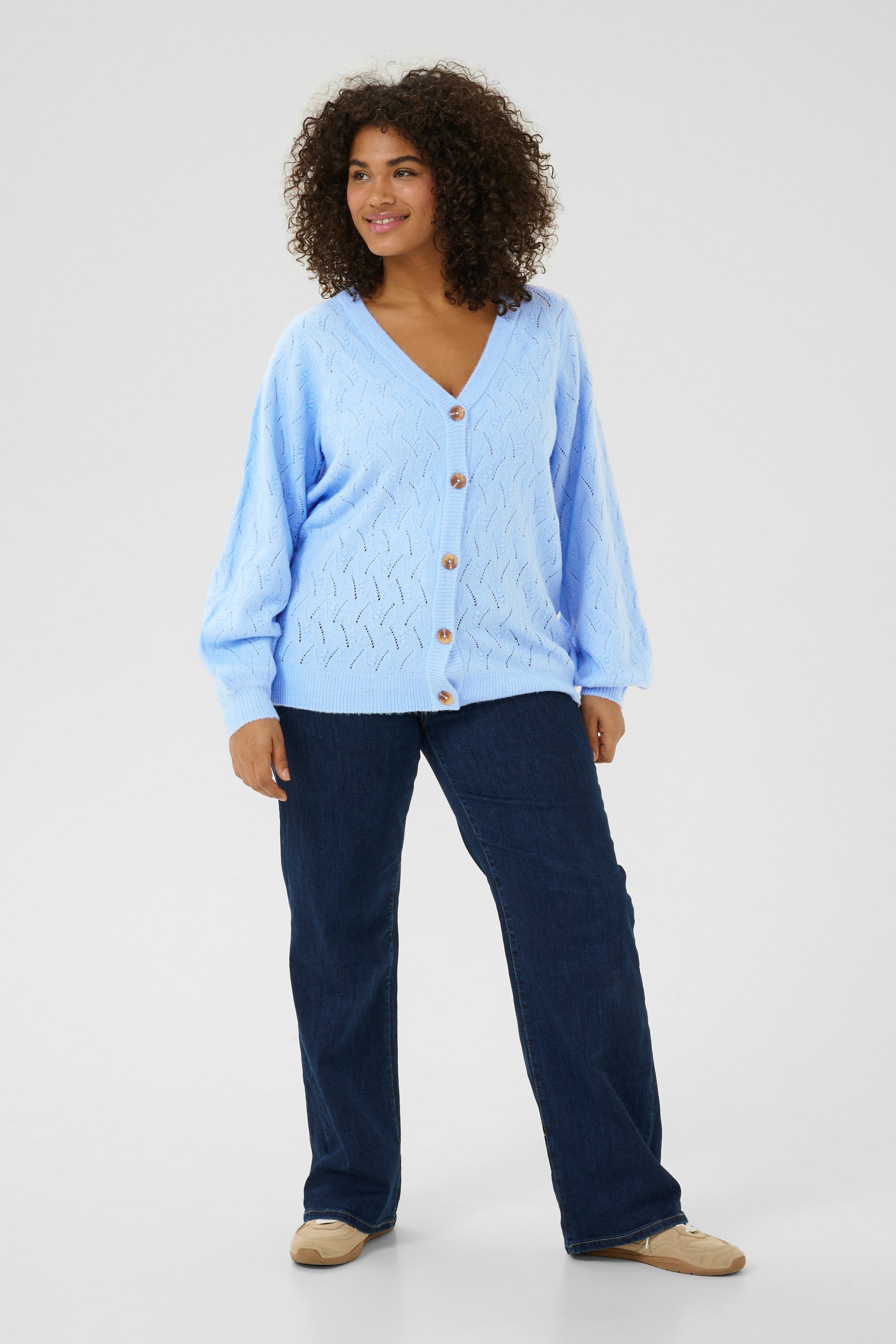 Strickjacke Regular fit blue