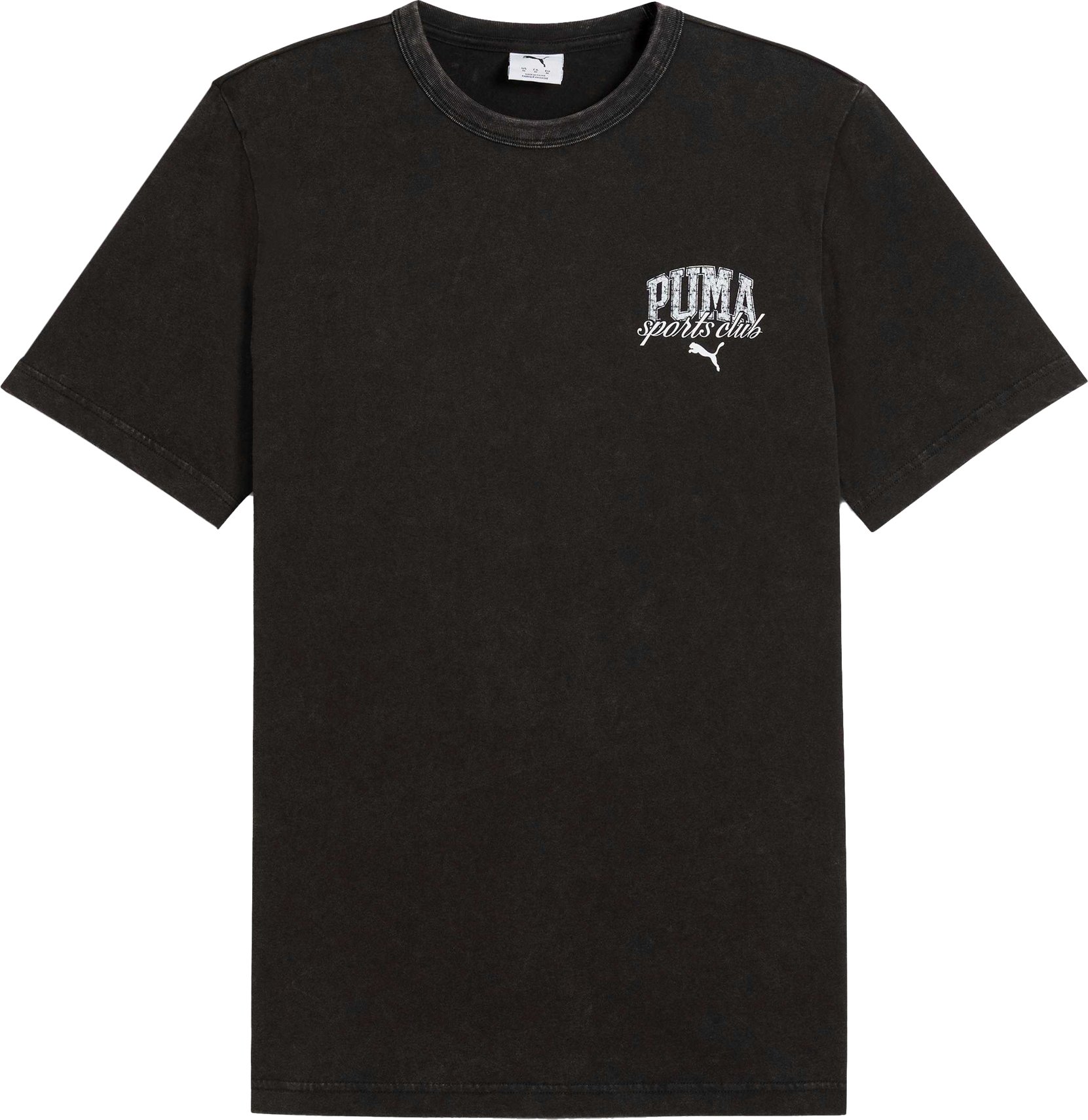 Puma - "Class" T-Shirt für Herren/Damen Unisex, Gewaschen (Schwarz)