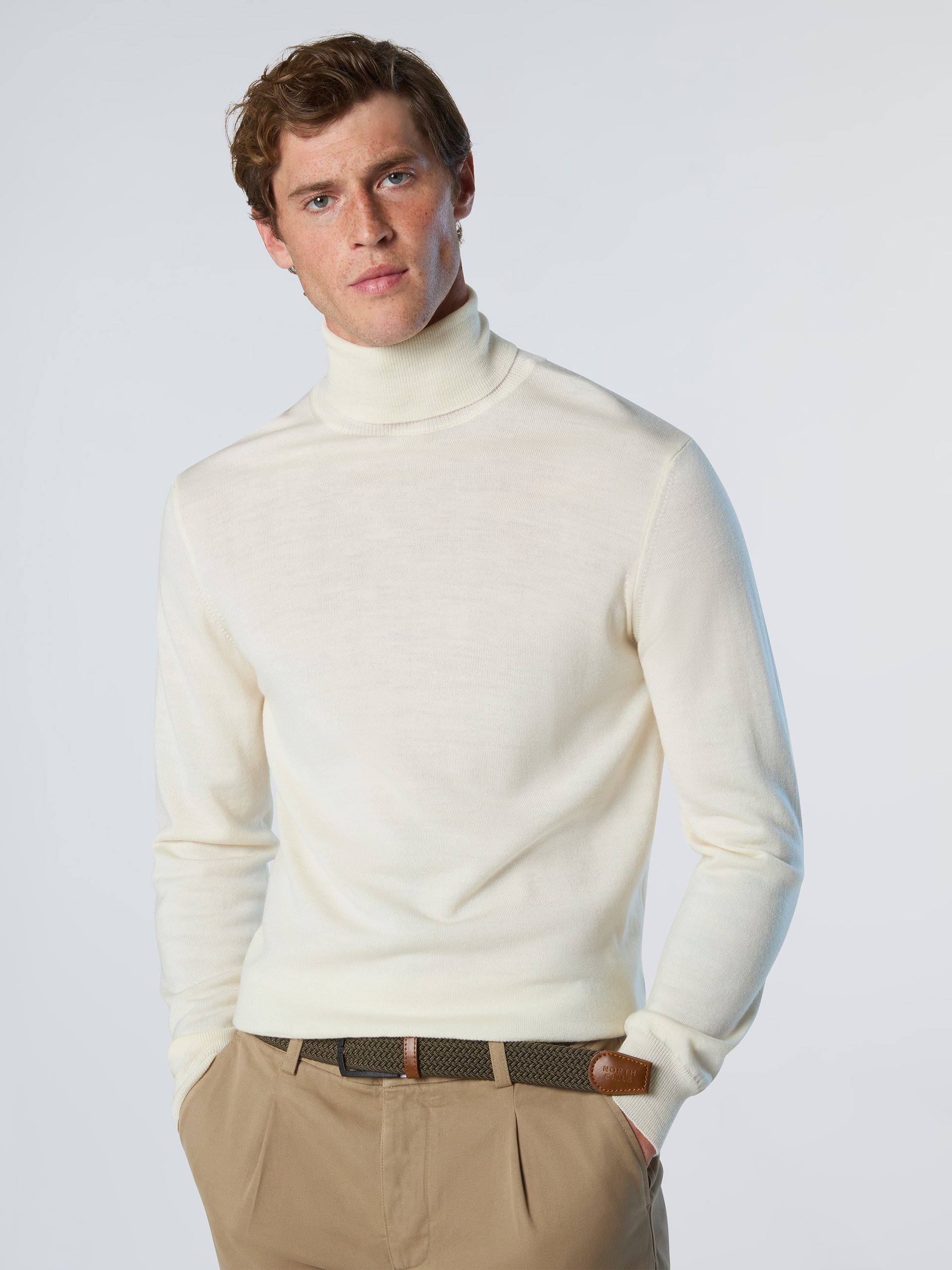 North Sails Pullover Rollkragenpullover aus Merinowolle
