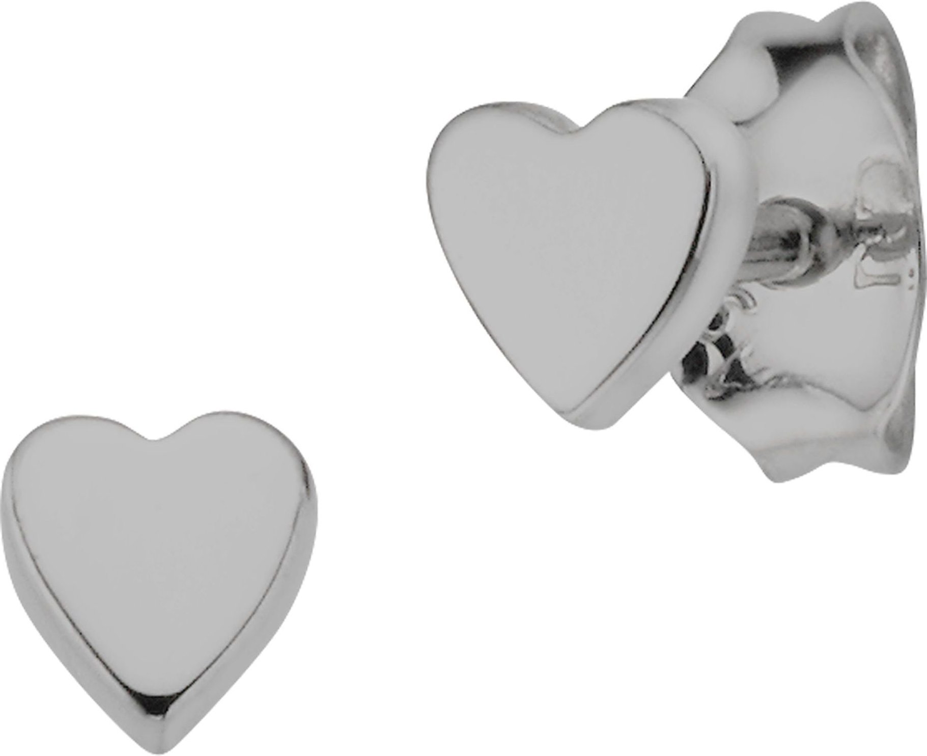 cai Ohrstecker 925/- Sterling Silber rhodiniert Herz