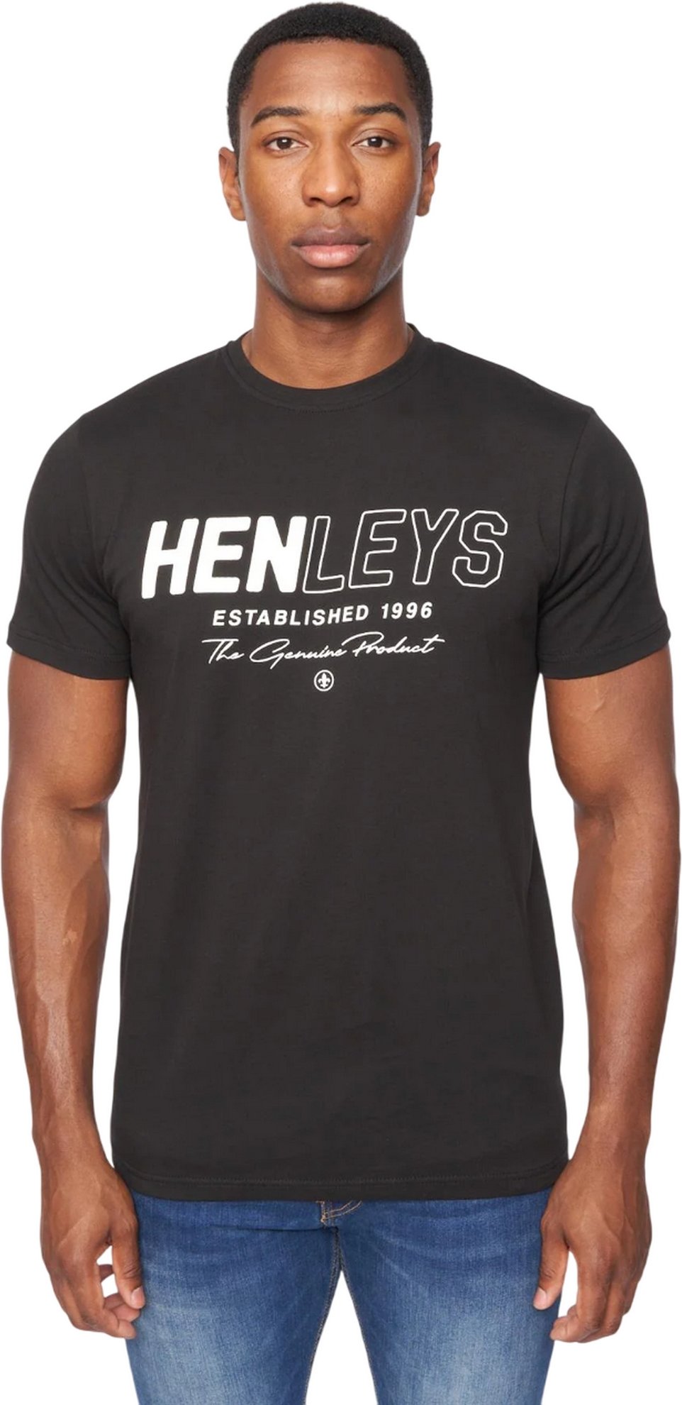 Henleys - "Melvern" T-Shirt für Herren (Schwarz)